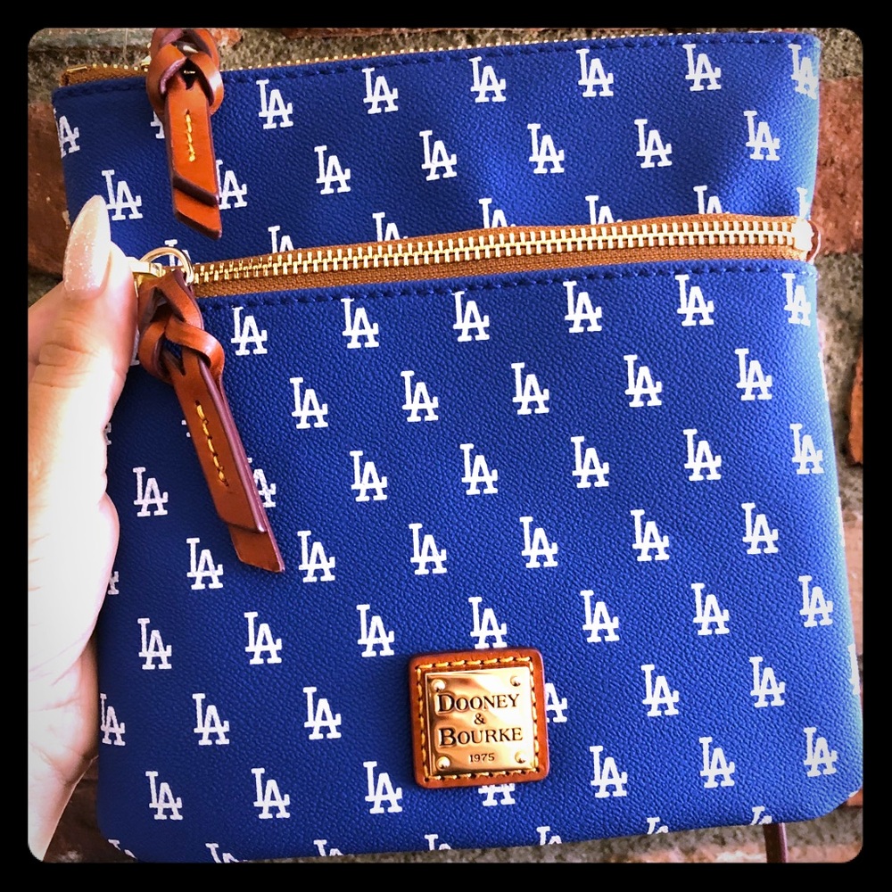 Dooney & Bourke Dodgers double zip crossbody bag